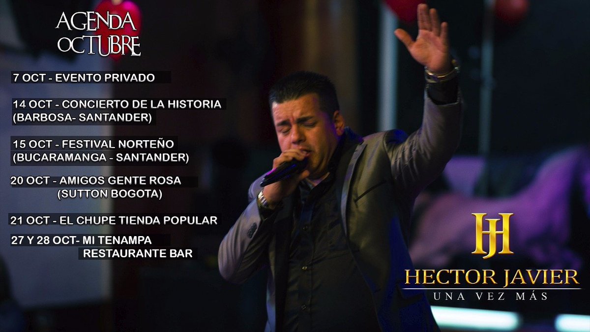 HectorJPopular's tweet photo. Mis hectoristas lista la agenda de presentanciones para este mes.... Programate 👇 https://t.co/s6l05e6L3e