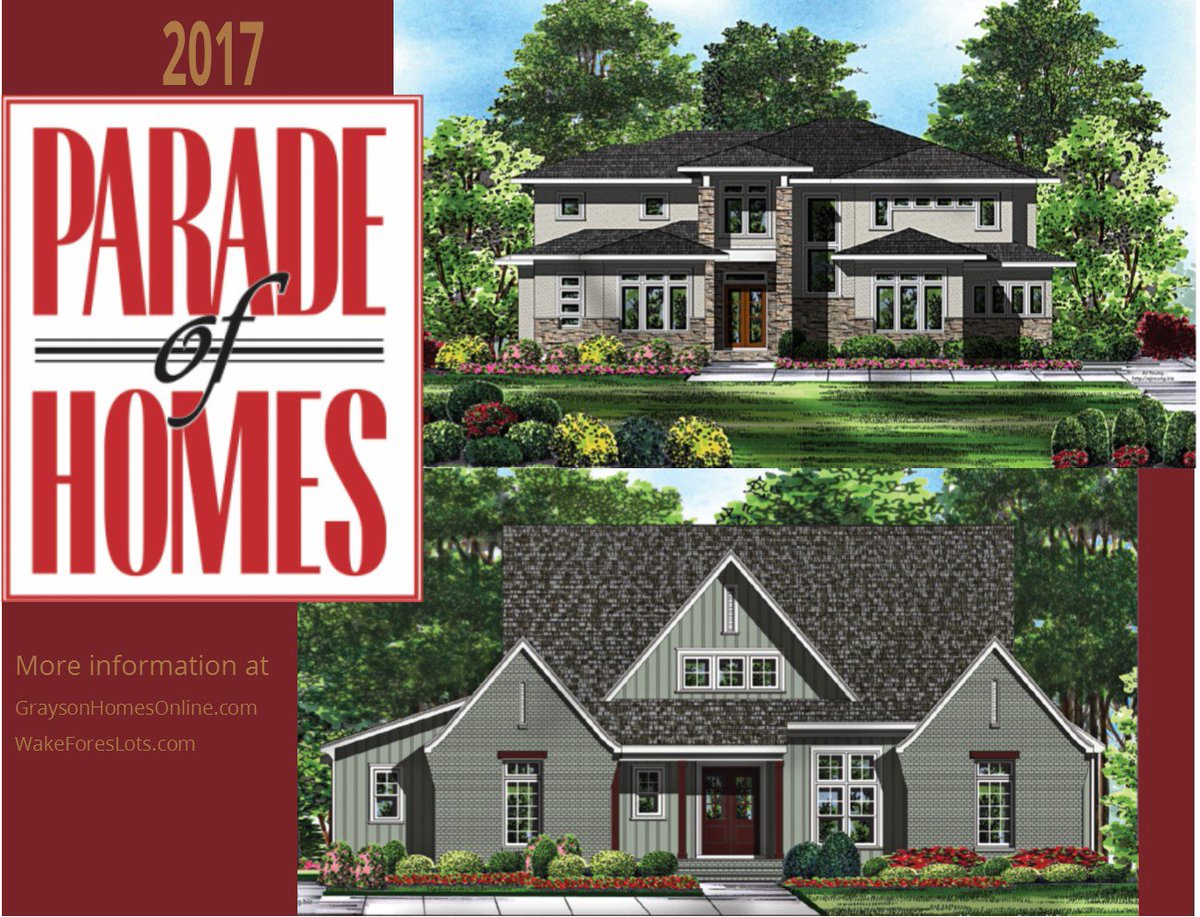 This year's entries into #POH2017 for both #WakeCountyNC and #GranvilleCountyNC   graysonhomesonline.com/parade-of-home…