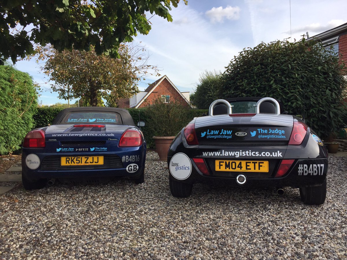 LawgisticsLegal's tweet photo. I must say, the KA #b4b17 is looking rather #phat next to the MR2 #b4b16 ...the MR2 is so last year #butnottheKA https://t.co/eIp0CV6rS9
