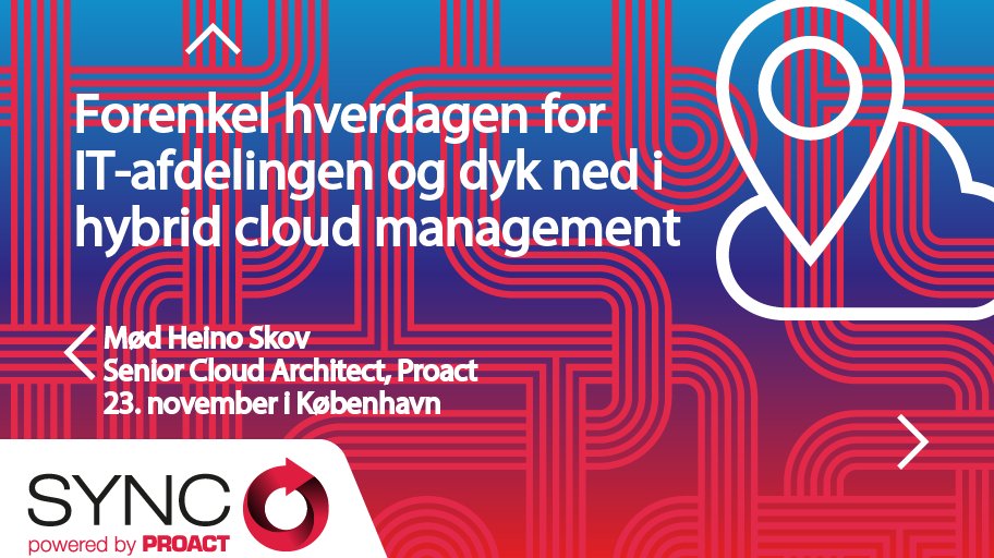 ProactDK's tweet image. Proact Hybrid Cloud forenkler IT-afdelingens hverdag. Se på specifikke usecases &amp;amp; hybrid cloud management med vRA bit.ly/2kqYCKa