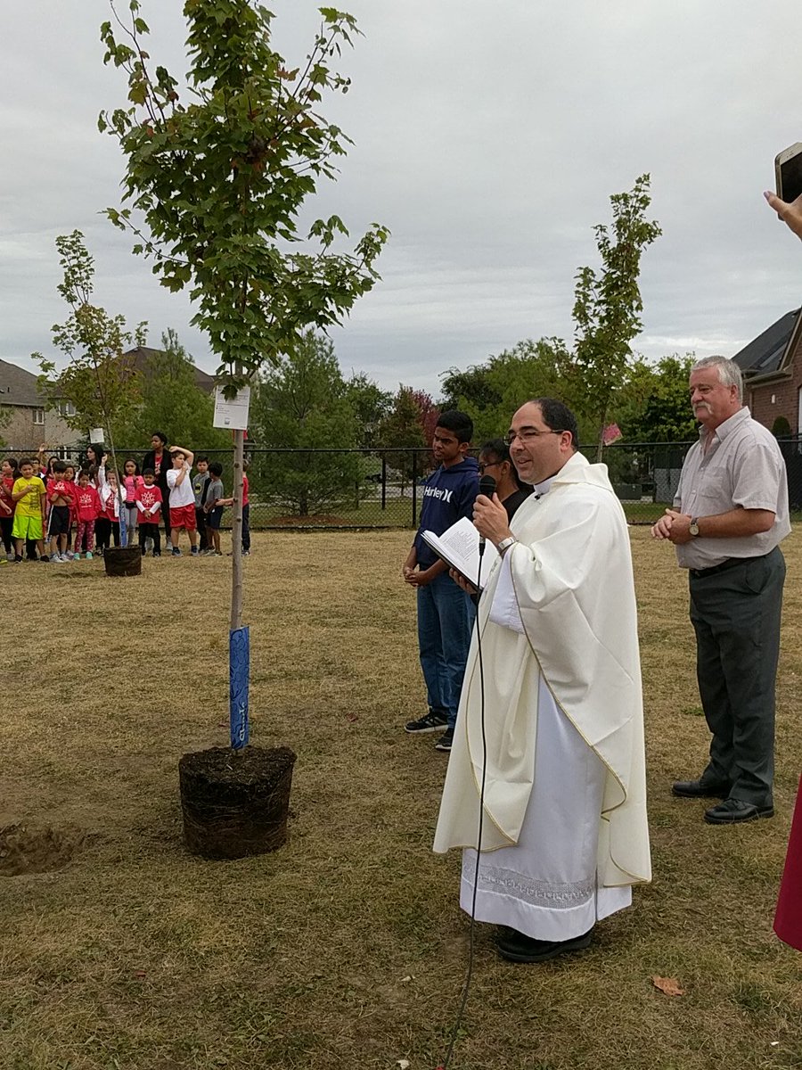 alan_lok's tweet photo. Tree planting at St Julia Billiart @stjuliabilliart @ycdsb @cityofmarkham #markham150 https://t.co/bq7oRr458g