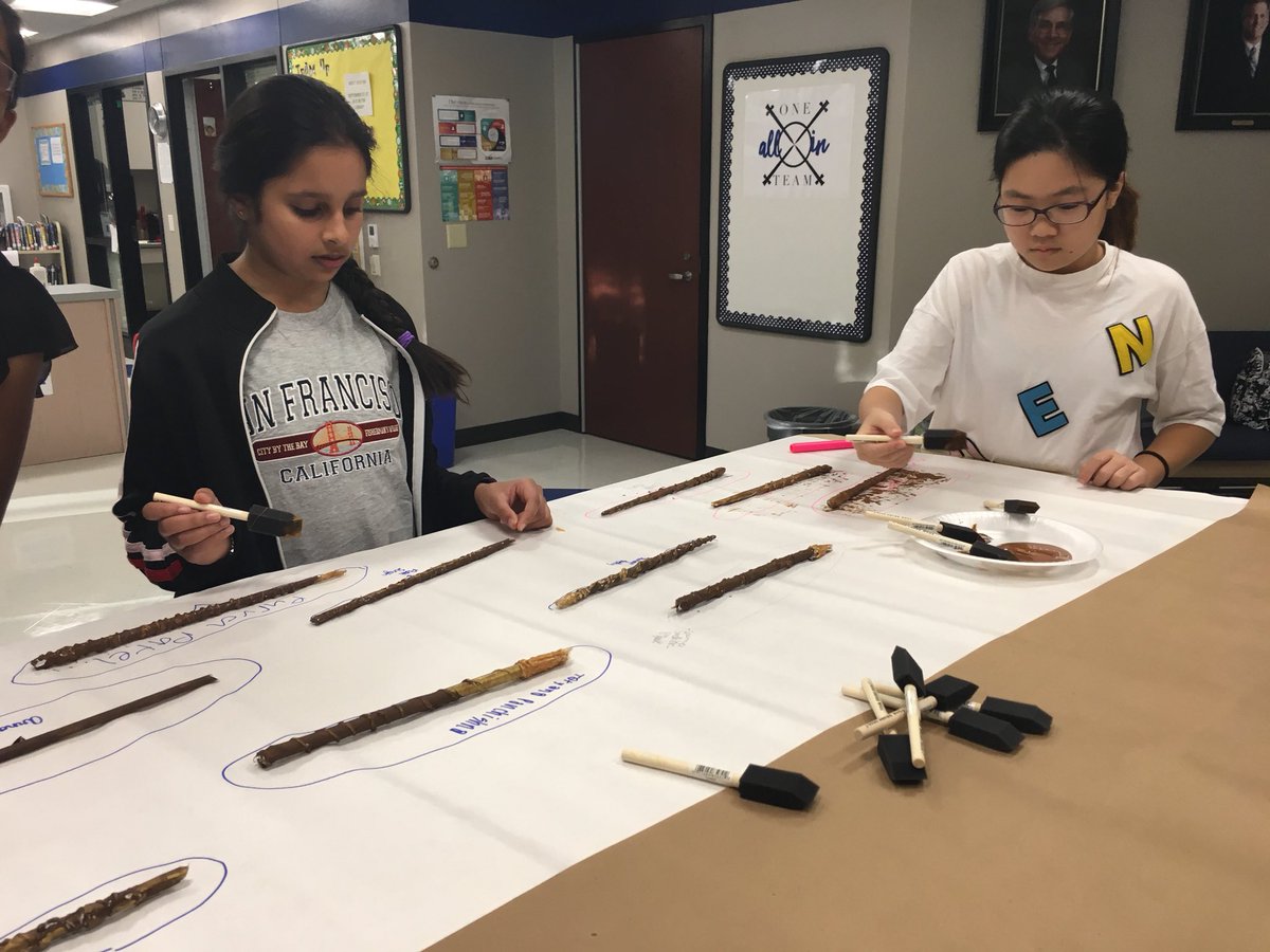 McKamy_Library's tweet photo. Book club made Harry Potter wands! #alohamora #expelliarmus #wearemckamy @McKamyMS https://t.co/UJ90GjOMIp