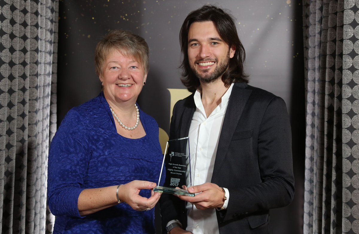 MountCharles_'s tweet photo. Delighted to have been awarded Highly Commended in the High Growth Business of the Year Category at the #chamberawards this morning! https://t.co/iJfigNnm8c