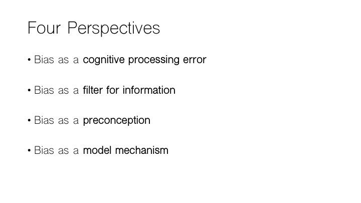 securityPNNL's tweet image. What’s your definition of bias? @embwall presents 4 perspectives on bias impacting visual analytics @DECISIVe2017 #AnalysisInMotion