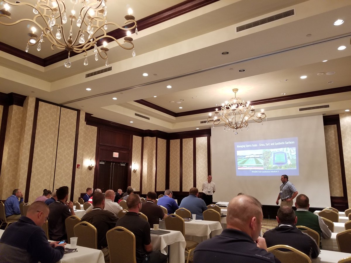 mnsfacilities's tweet photo. Nice Job presenting @WisconsinASBO fall conference on best practice turf maintenance Steve! @SteveCfacMNGT @MuskegoNorwaySc https://t.co/ONj2ZpndXO
