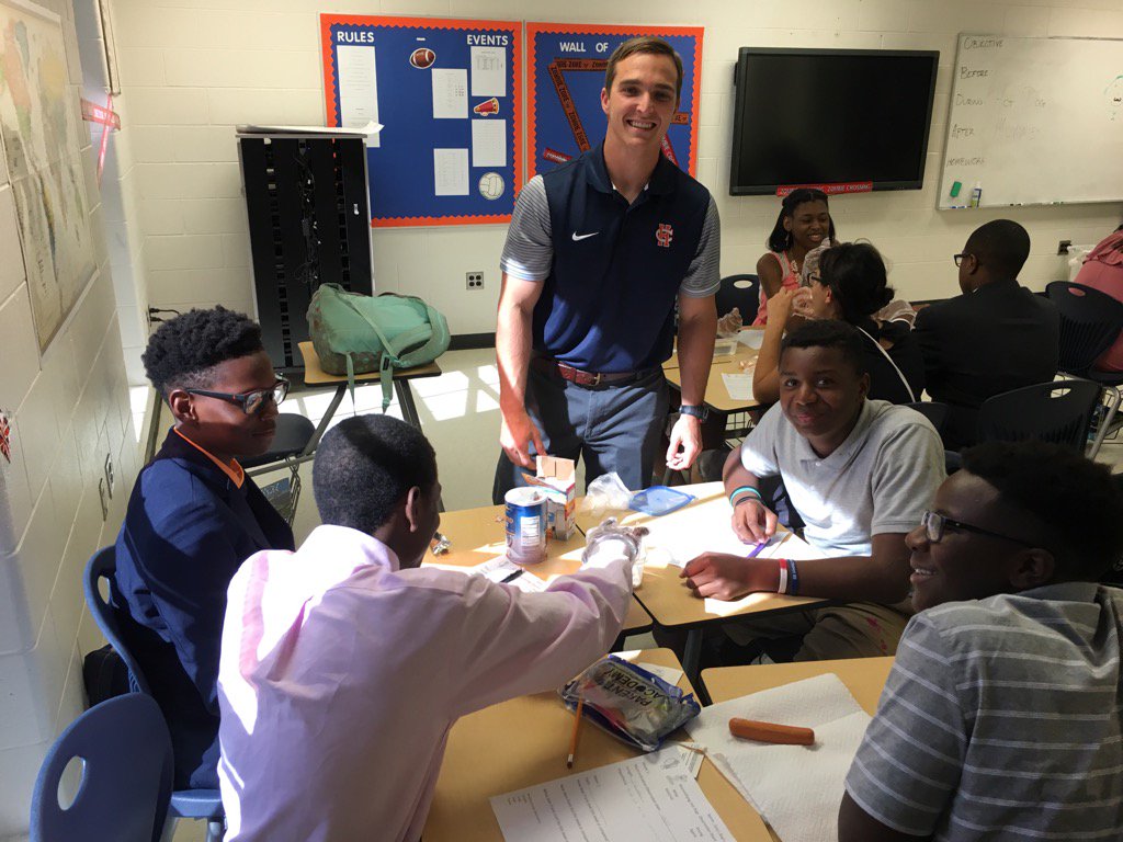 Mr Mckinnon's history class experimenting with a mummification project.  Students are engaged and having fun.