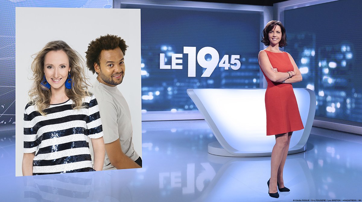 M6's tweet photo. Ce soir dans le #19H45, @NathalieRenoux reçoit @AudreyLamy @fabriceeboue  pour la sortie de #CoexisterLeFilm en salle le 11 octobre https://t.co/IMGdAXKBSW