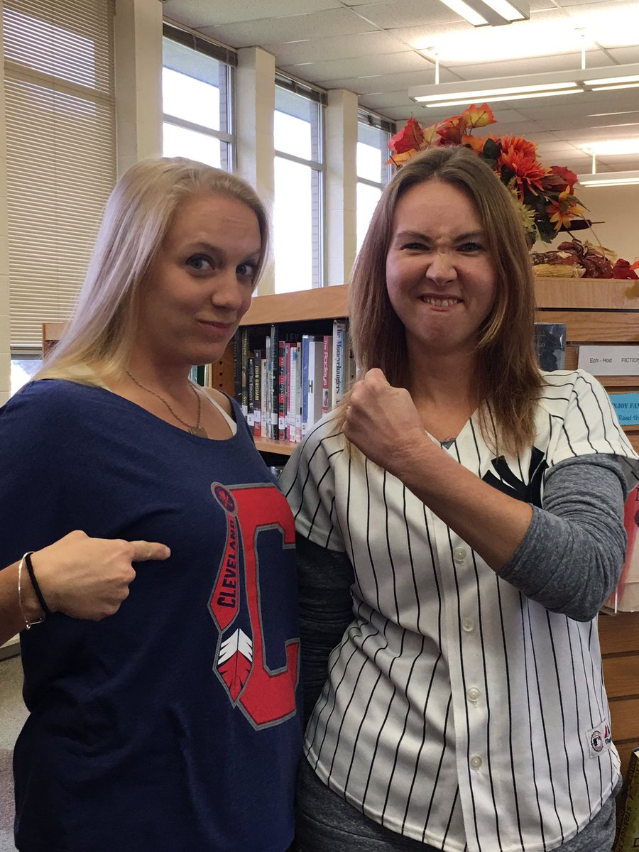 hjyatch's tweet photo. We can continue our friendship after Cleveland wins this series. #rolltribe #rallytogether #cle #windians @NazHSLibrary https://t.co/qBarpRwXaN