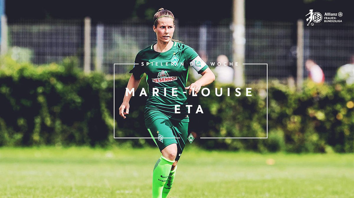 NewsFBL's tweet photo. .@WerderBremen's, Marie-Louise Eta, voted #AFBL #Round4 "Player Of The Round" ➡️ https://t.co/3HET1Anio9 https://t.co/MWh5K5WYxh