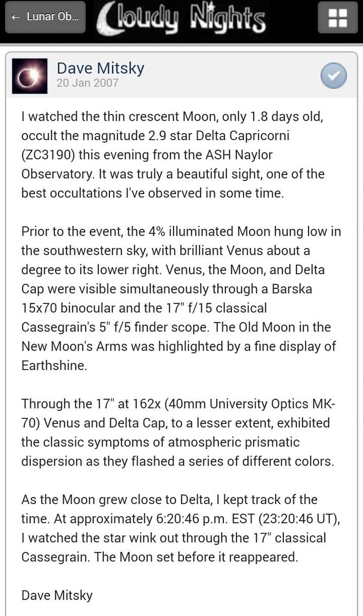 OneStarADay's tweet photo. Deneb Algedi (δ Cap)

An interesting whitish star in #Capricornus. Eclipsed ~every day by a dimmer companion star, and sometimes by our Moon https://t.co/5KGKSPQc0y