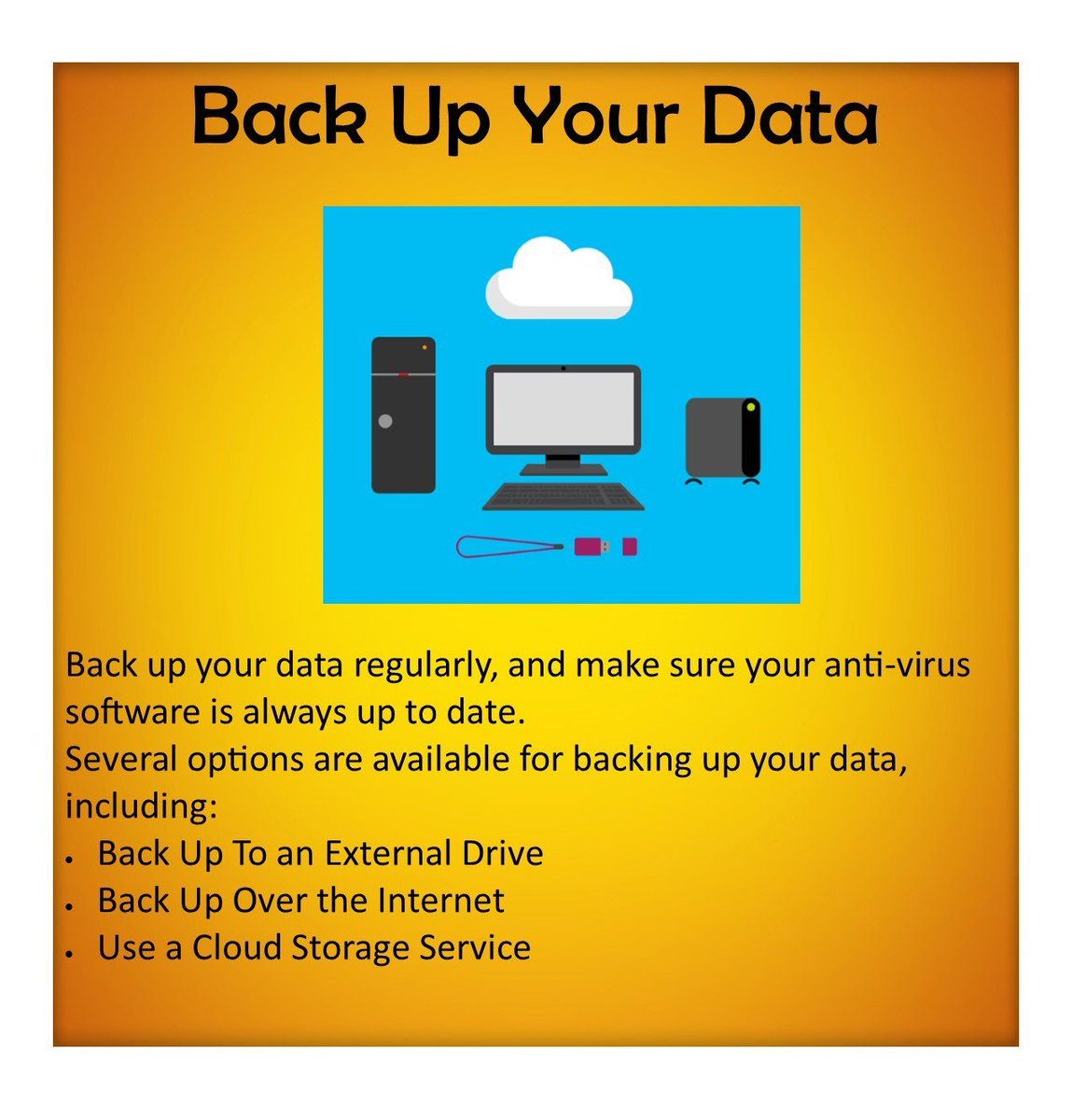 appinfosec's tweet image. Back Up Your Data #NCSAM2017