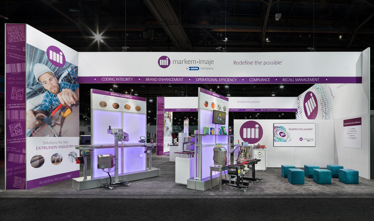 TeamDesignShop's tweet photo. So proud of the work our Team put in for the @MarkemImaje exhibit at #packexpo2017 held in #Vegas !!! https://t.co/i6IzpPydLB