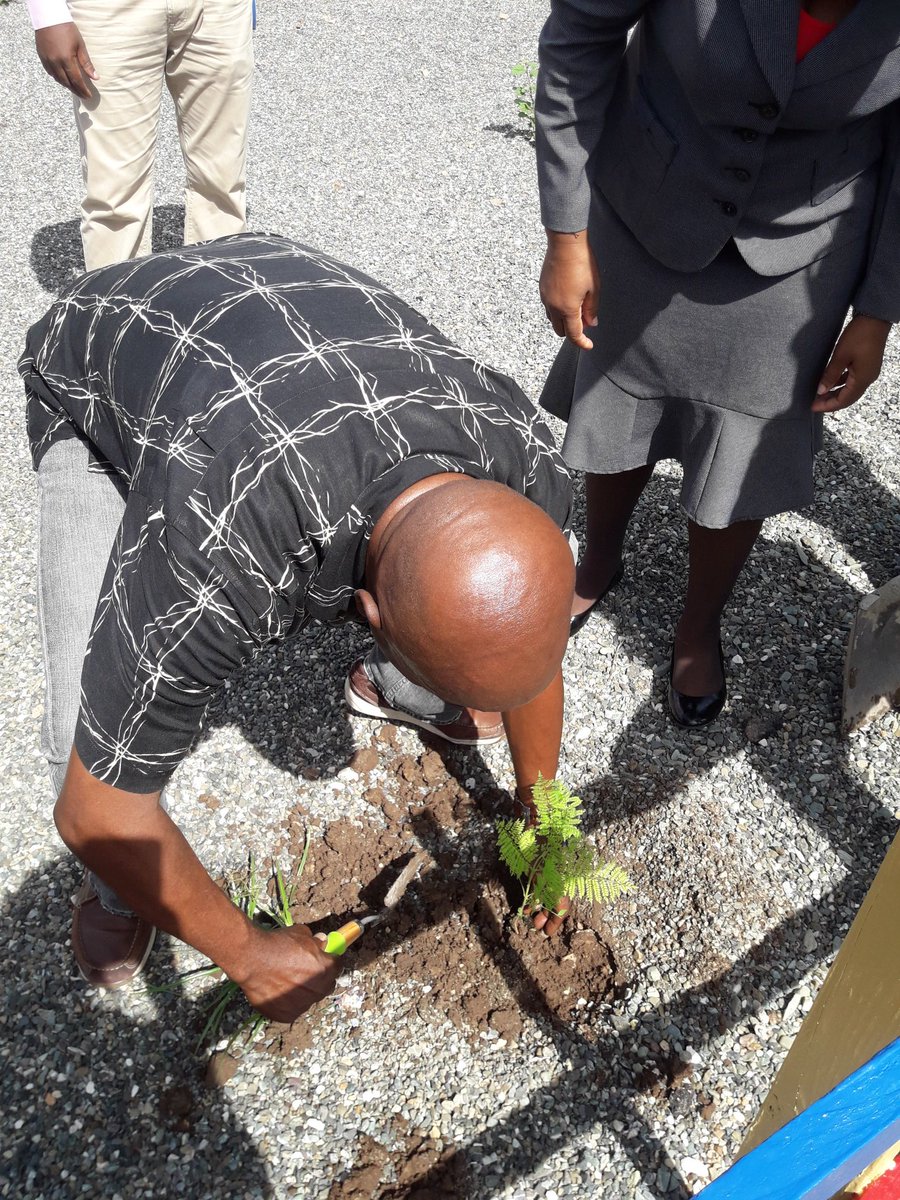 ECCJA's tweet photo. Chairman of the Little Mount Olivet Basic School on #NationalTreePlantingDay #NTPD2017 #KeepKidsCool https://t.co/phqizP6PUS