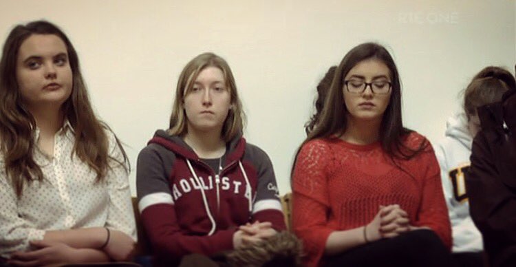 MawMcGrath's tweet photo. There's me caught praying hard for all my haterz on RTE's #MinistryofHope documentary featuring DCU's interfaith centre last night xx
#pbjc https://t.co/K3TGQG44Sd
