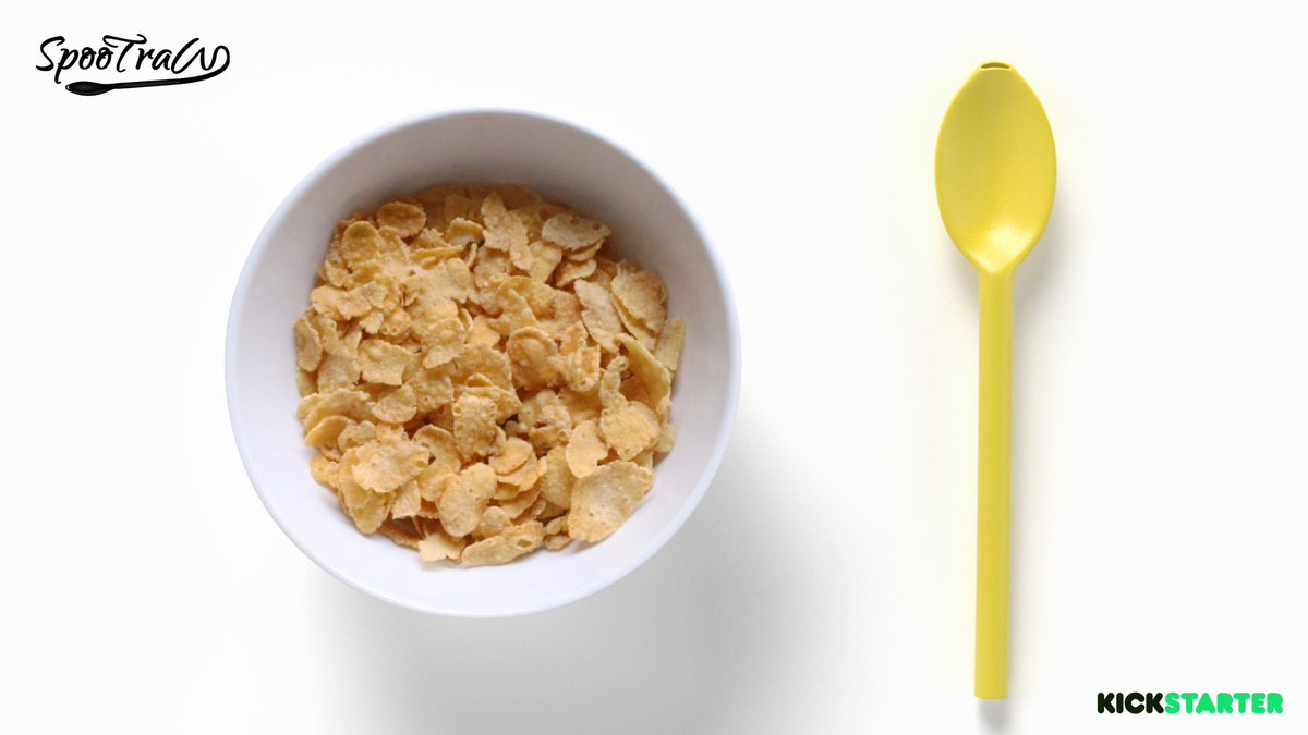 Let your little pumpkin eat all their breakfast with Spootraw, They can do it 💪 #spootraw #kickstarter #breakfast #spoon #straw