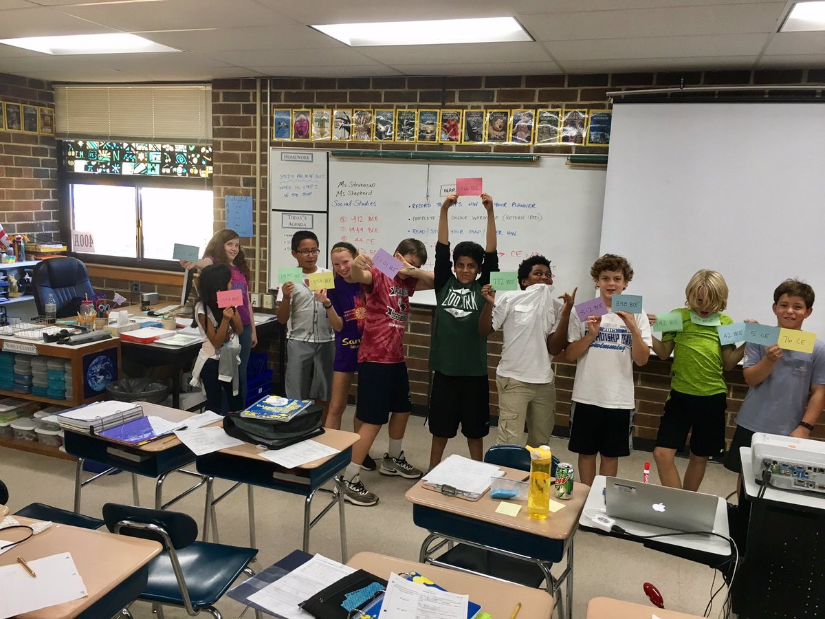 culbrethtigers's tweet photo. Soc. St. timeline activity from this week. Students put dates in order. 3 classes did it in under 2 minutes! @CulbrethCougars #CougarPride https://t.co/eEK03ZY5Tf