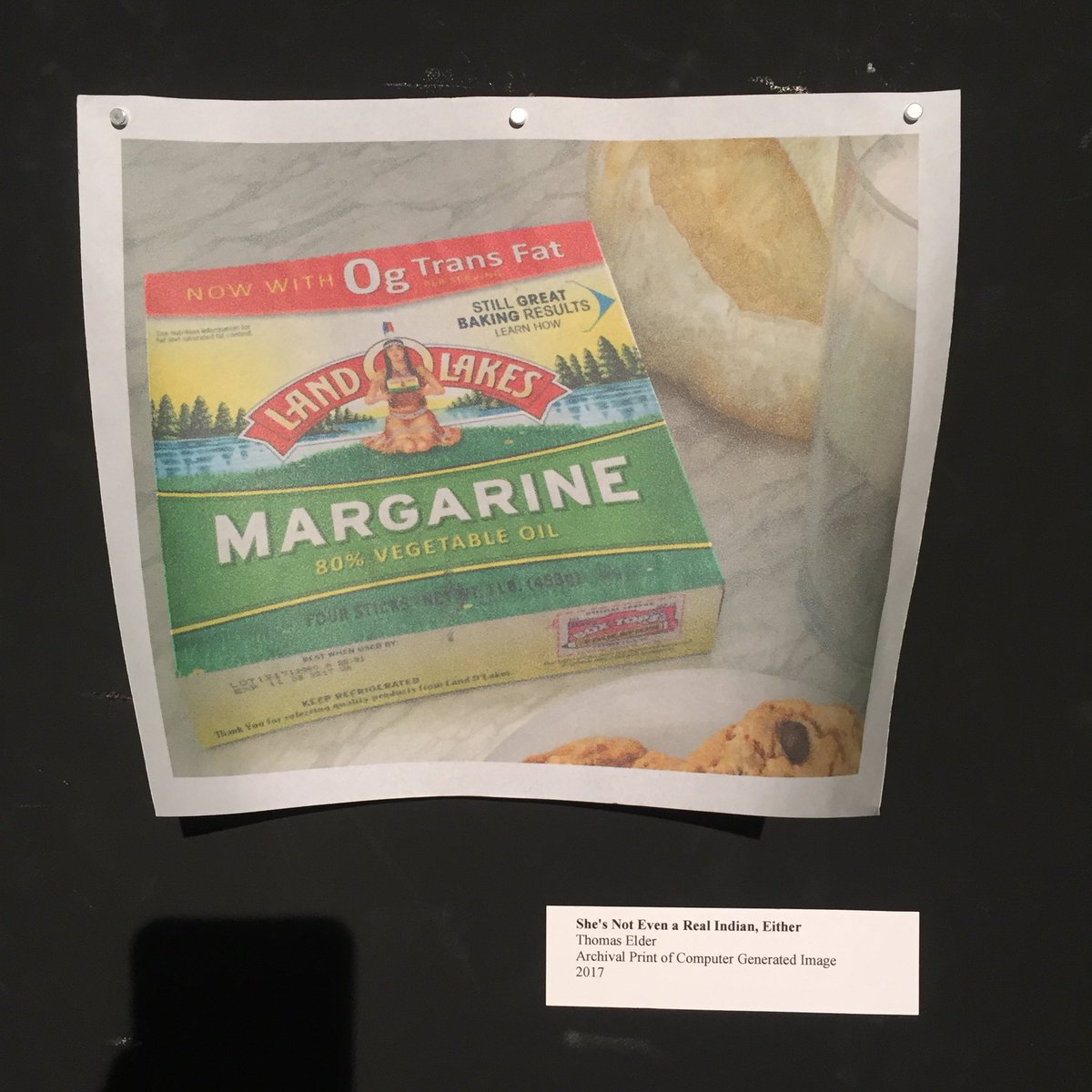 wreckedangles's tweet image. Intalled 3D digital print for @_idmaa 2017 #iidmaa ehibition: She’s Not Even a Real Indian, Either, 2017 #NotYourMascot