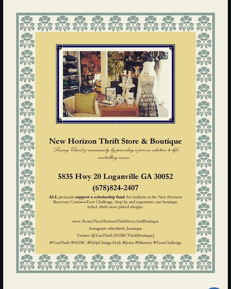 YouThrift's tweet photo. #YouThrift #boutique #thrift #HelpChangeALife #today #loganville #NHRC #jesus #saves #ministry #teenchallenge https://t.co/c9ig1Dozvt