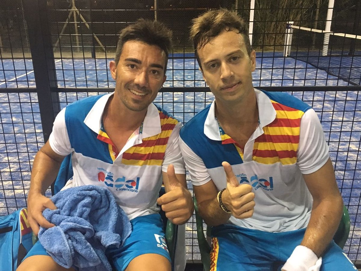A semifinales! Ya vamos ganando 3/0. Esperamos al resto de partidos. Vamos Valenciana! <a href="/padelfederacion/">Federación Española de Pádel</a>