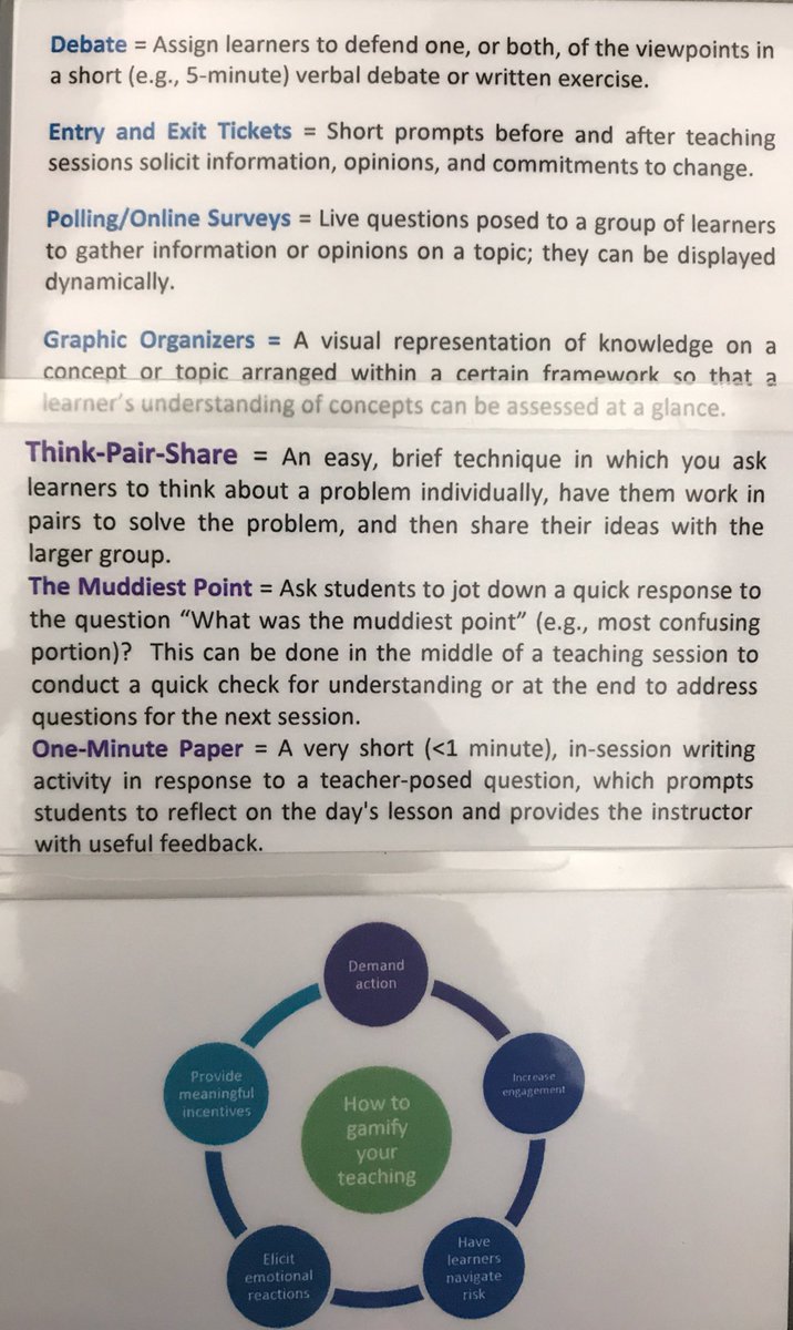 DanielRicottaMD's tweet photo. @BIDMC_Academy #BIDMCAcademy #kickoff2017 #activelearning toolkit with take home pearls https://t.co/d4vytO9gsY