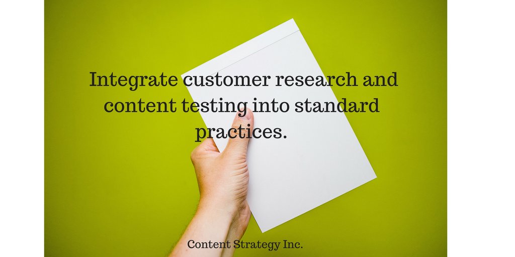 team_CS_Inc's tweet photo. Integrate customer research and content testing into standard practices. #OrganizedAndRepeatable #MaturityModel https://t.co/q1oJQf3lhm
