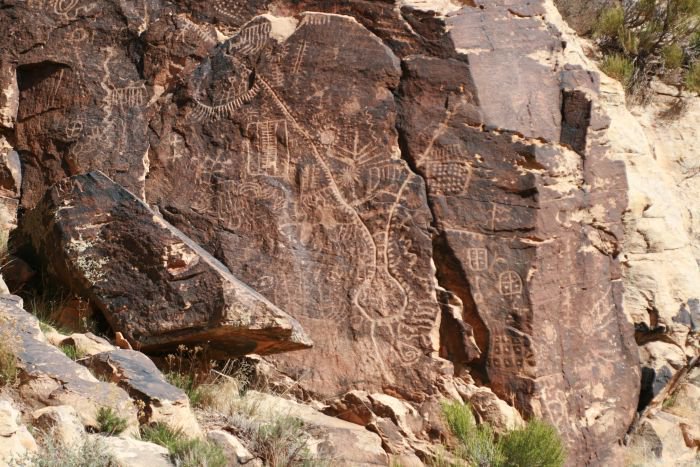 NPSPARKS100's tweet photo. Follow the footsteps of ancient people at Parowan Gap Petroglyphs just minutes from @VisitCedarCity, Utah: https://t.co/TlO6W7B5dp #History https://t.co/xhu0VVbOTc