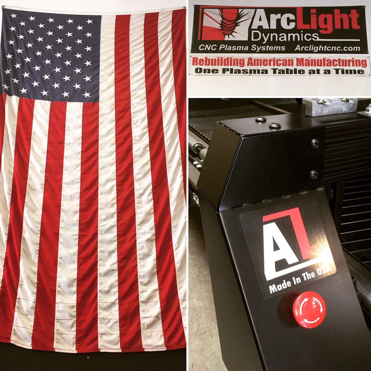 arclightdynamic's tweet image. We&apos;re rebuilding #American manufacturing one #plasma table at a time. #ArcLightDynamics #CNC systems are proudly #madeinBend #Oregon #USA!
