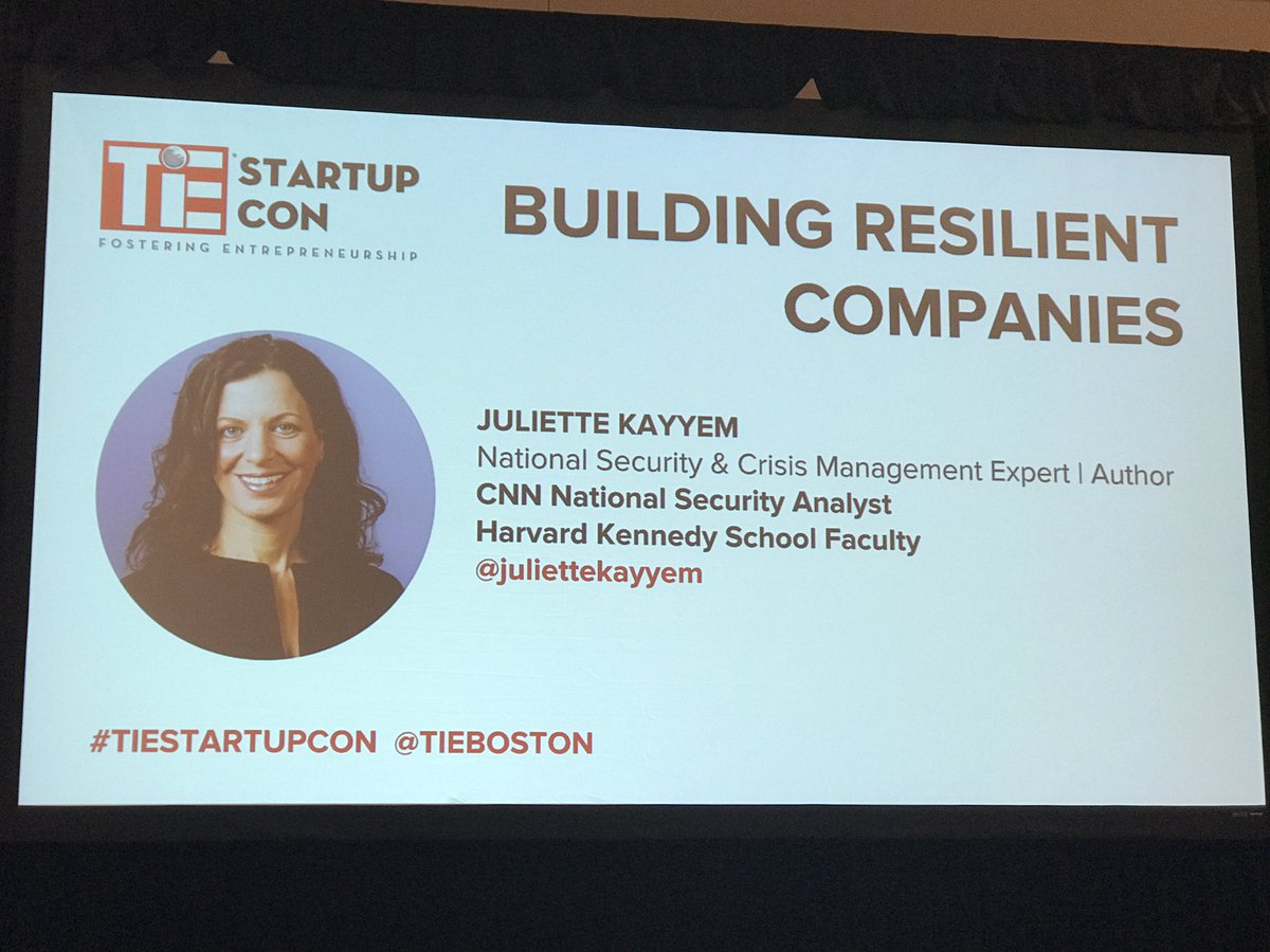 AdriennePenta's tweet photo. A BIG thank you to @juliettekayyem for joining us at #TiEStartupCON today! @tieboston https://t.co/QOwDXl1r6z
