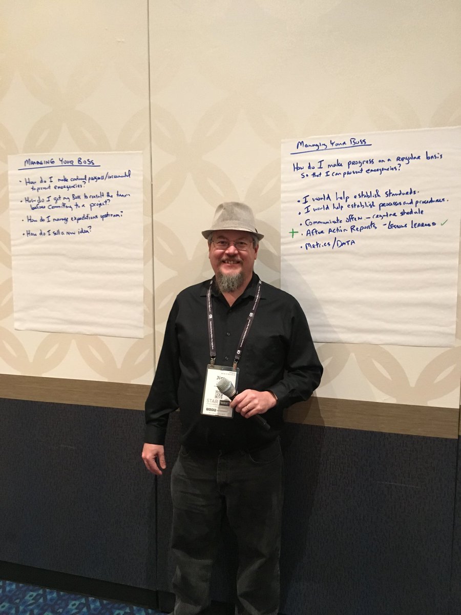 jefferyepayne's tweet photo. Managing your boss team #STARWEST #TQLS https://t.co/AcqSYv0KFK