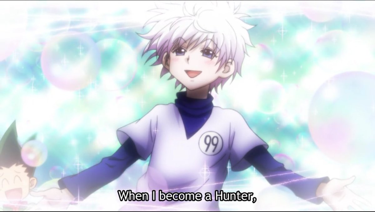 Hunterxanimefan's tweet photo. Not even family can stop killua from being a savage 😂

#Hunterxhunter #anime #killua #hxh https://t.co/lXrAlVtRav