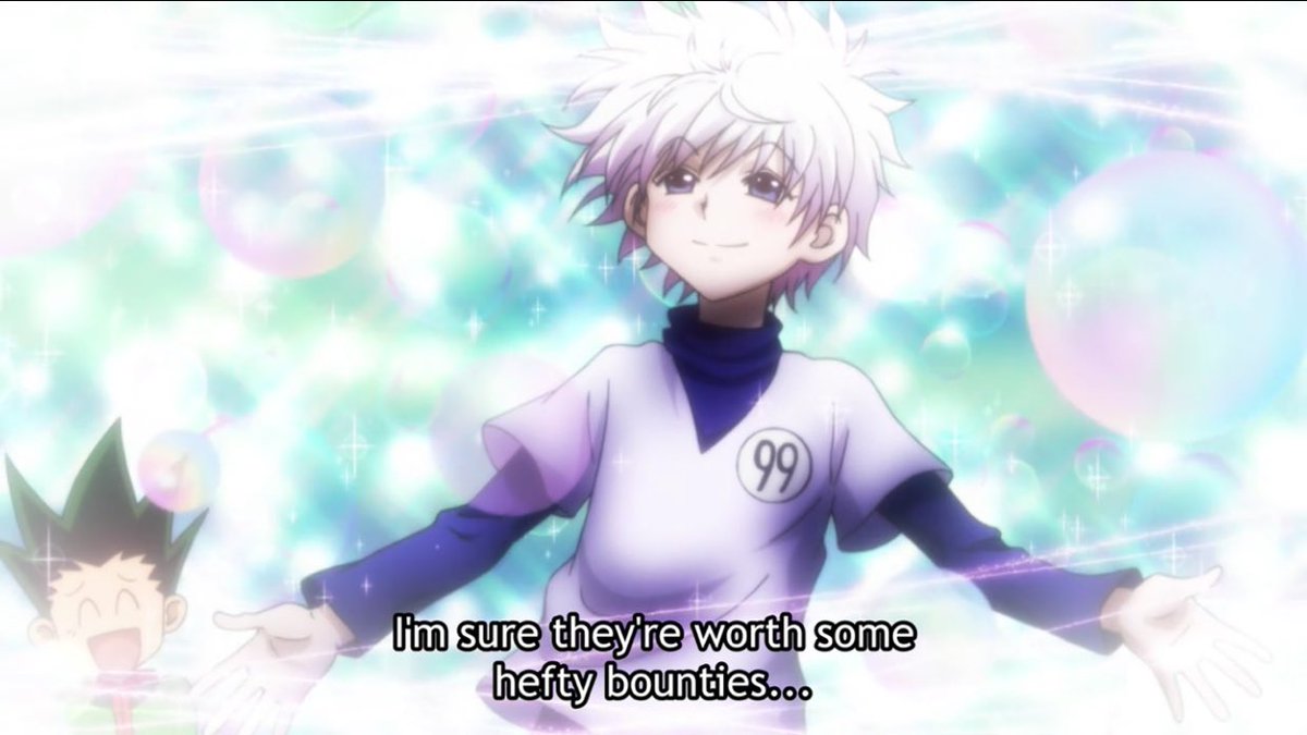 Hunterxanimefan's tweet photo. Not even family can stop killua from being a savage 😂

#Hunterxhunter #anime #killua #hxh https://t.co/lXrAlVtRav