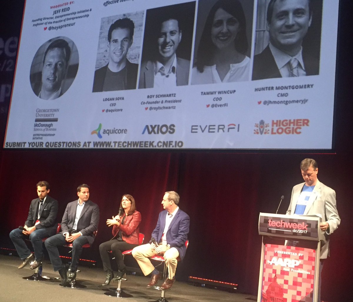 SarahAFarmer's tweet photo. @tmwincup speaking to customer acquisition for enterprise at #dctechweek @EverFi https://t.co/ZAxNXN3mCz