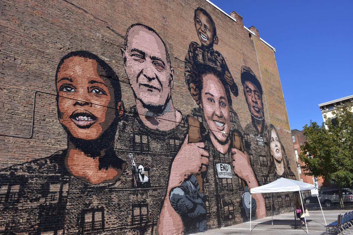 City Of Cincinnati On Twitter Hanging Out In Otr Check Out The New Faces Of Homelessness Mural 1225 Vine St And Installations Around Town Https T Co Iw2jwgolkm Https T Co Ia6irqh9e0
