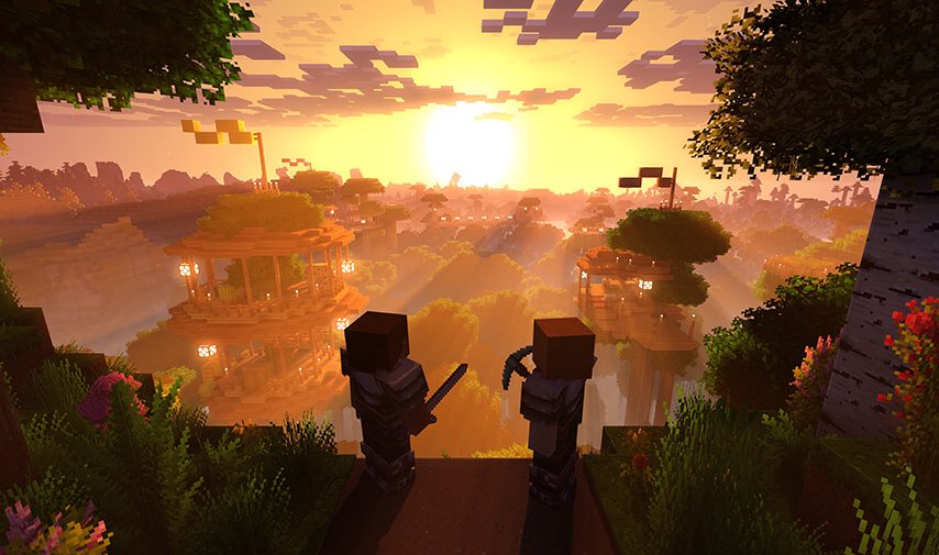 beta_mcpe1's tweet photo. Don’t forget the #Minecraft Super Duper Graphics Pack is confirmed to be releasing later this fall in 4K! Trailer: https://t.co/XUyFjXv1Dc https://t.co/zkuD1b7GgM