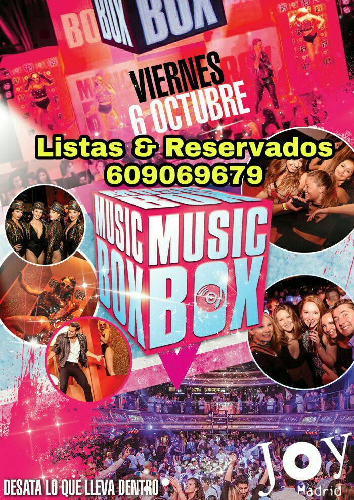 Listas2_Madrid's tweet photo. Esta noche nos vemos en #JoyEslava  #Madrid 

Listas &amp; Reservados
📲609069679

#rrpp #listasjoy #listasvip #chicas #chicasgratis #fiesta https://t.co/APQIsVUMDC