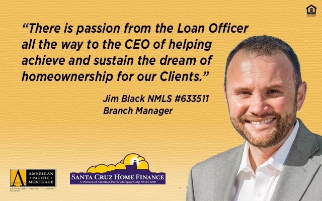 MHaden_APM's tweet photo. Jim Black NMLS# 633511 of Santa Cruz Home Finance gives his #ExperienceAPM story: https://t.co/HenyzDfSr8