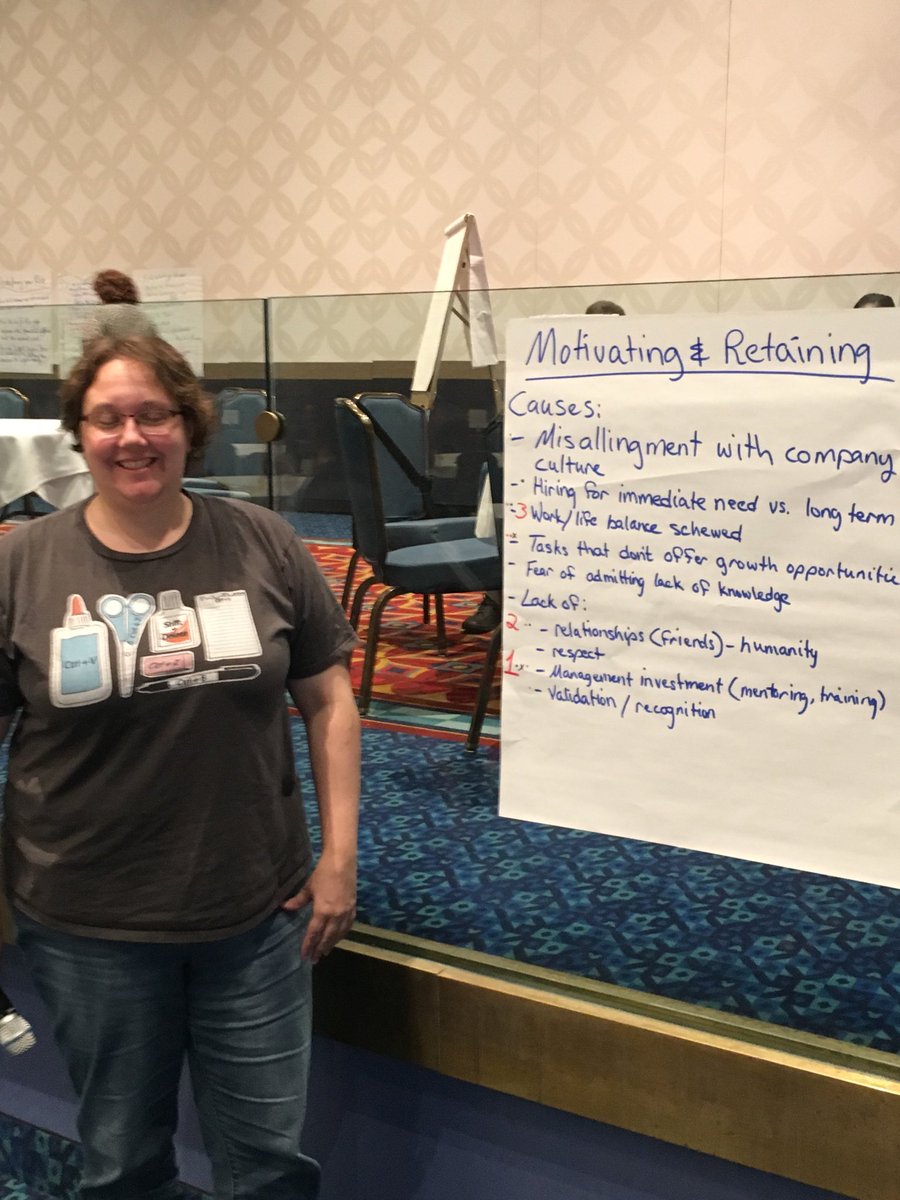 jefferyepayne's tweet photo. Motivating and Retaining Staff team #STARWEST #TQLS https://t.co/iYYX6ugN52