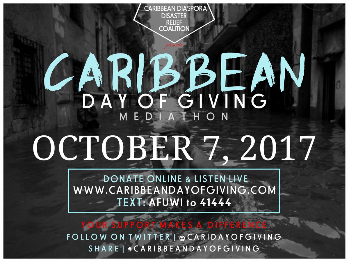 Know @cdemacu? Get familiar w/ the #relief & #recovery boots on the ground and plan to support their work on #CaribbeanDayofGiving TOMORROW!