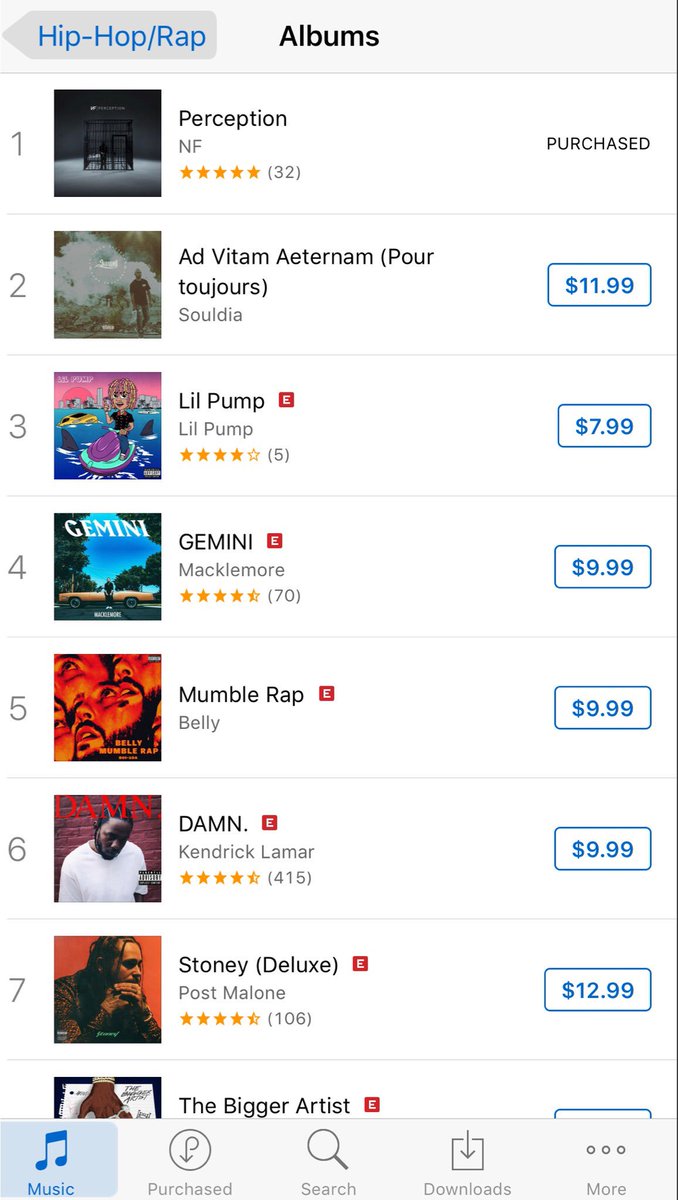 HillzTM's tweet photo. @nfrealmusic reaches #1 on the Apple Music HipHop Charts. Overthrowing: Souldia, Lil Pump and Belly -- who's albums dropped the same day. https://t.co/MdtrIJE6mV