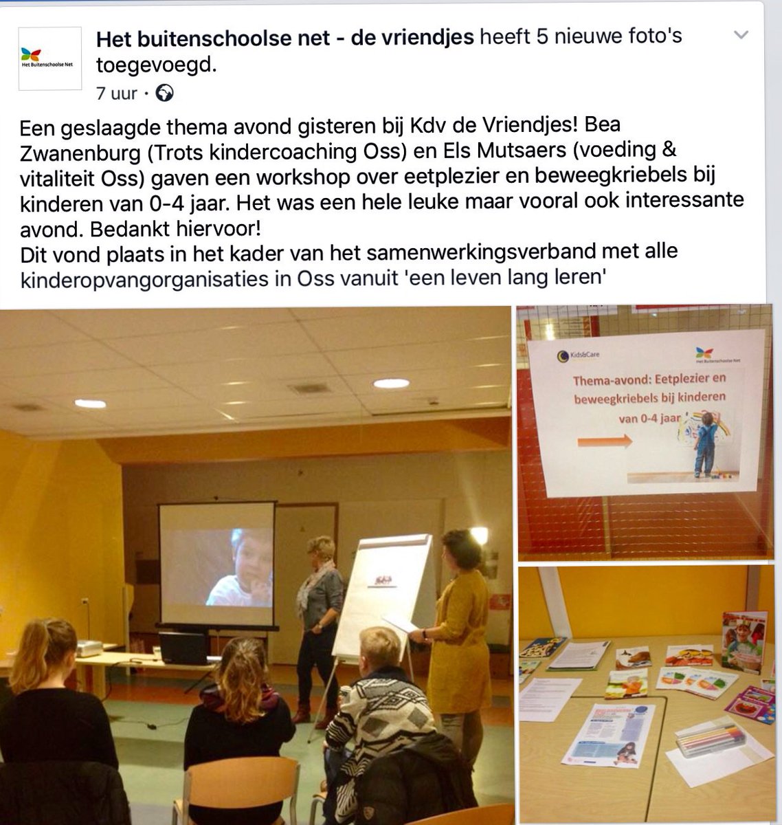 Een leuke en interessante avond #eenlevenlangleren <a href="/ossmijnstad/">OssOnline</a> van de gezamenlijke #kinderopvang #oss #zodoenwedatinoss
