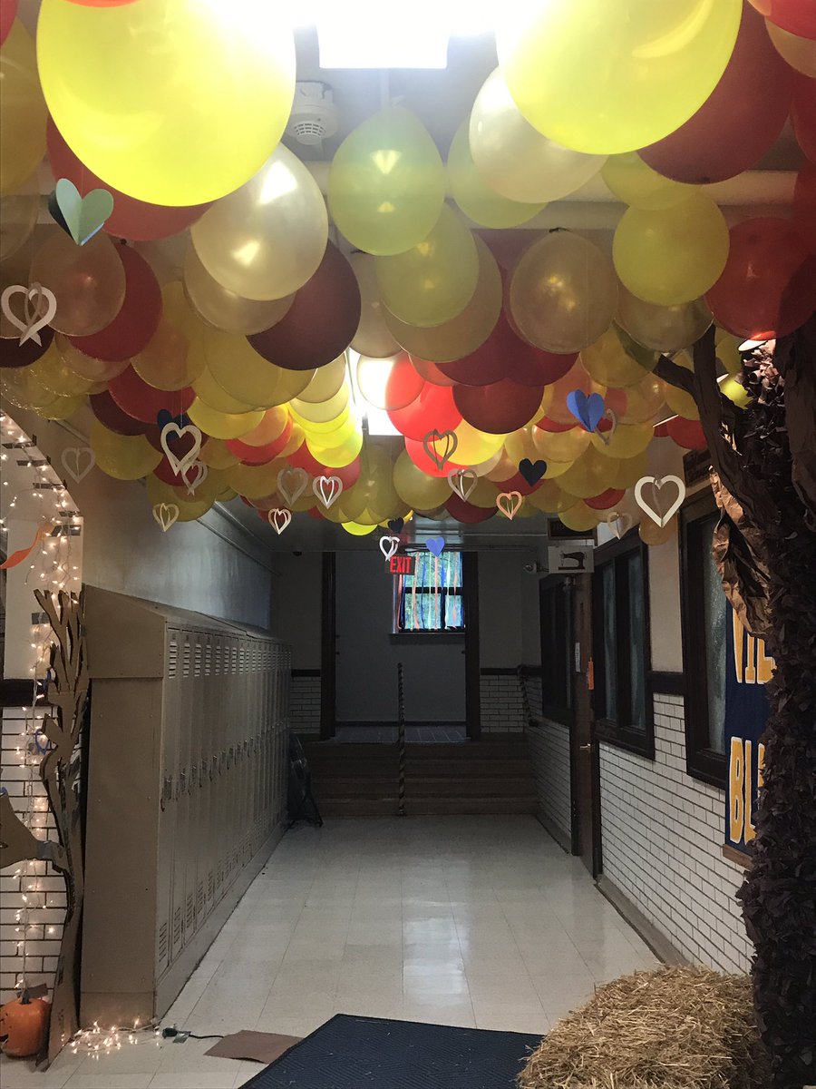 VGBlueDevils's tweet photo. Hallway Homecoming Decor-Fall Fantasy theme. https://t.co/XTpjbswmtQ