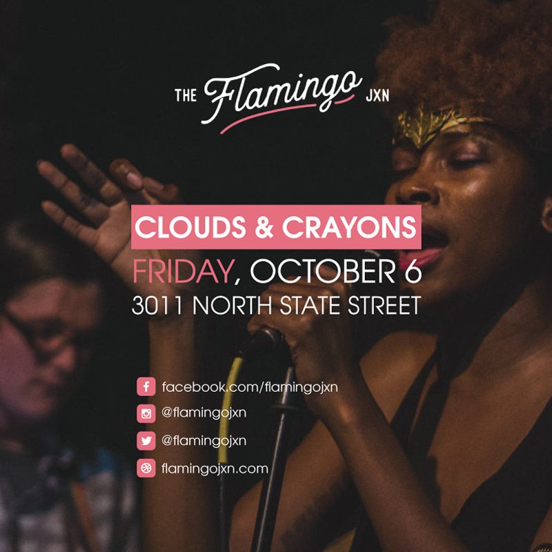FlamingoJXN's tweet photo. Catch these artists and more at The Flamingo tonight! 

Doors at 7pm, show starts soon after. 

visit https://t.co/cRS8PZ3N0E for more info. https://t.co/L9JVyZrltf