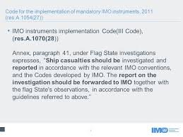 SpainatIMO's tweet photo. 7.Agreed at #III4 @IMOHQ related to #SDG @SDGActors @GlobalGoalsUN: A cross reference to #FAO Vol. Guid. Flag State Perform. in the #IIICode https://t.co/TwzEb3EW4G