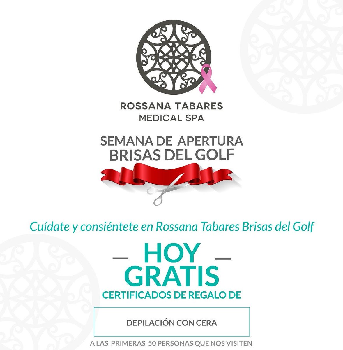 Visítanos hoy en nuestra sucursal #BrisasDelGolf ubicada en #SignaturePlaza y llévate GRATIS un certificado de Depilación en cualquier área
