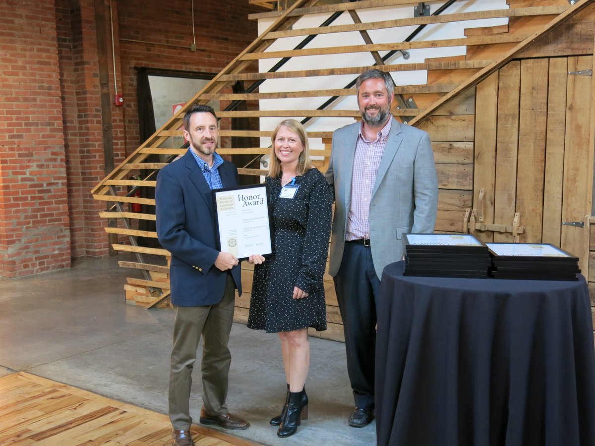 TennesseeASLA's tweet photo. Congrats to @DTdesignstudio for winning the 2017 Honor Award in General Design for the Bobby Lanier Farm Park! https://t.co/MJ3wvEvwGg
