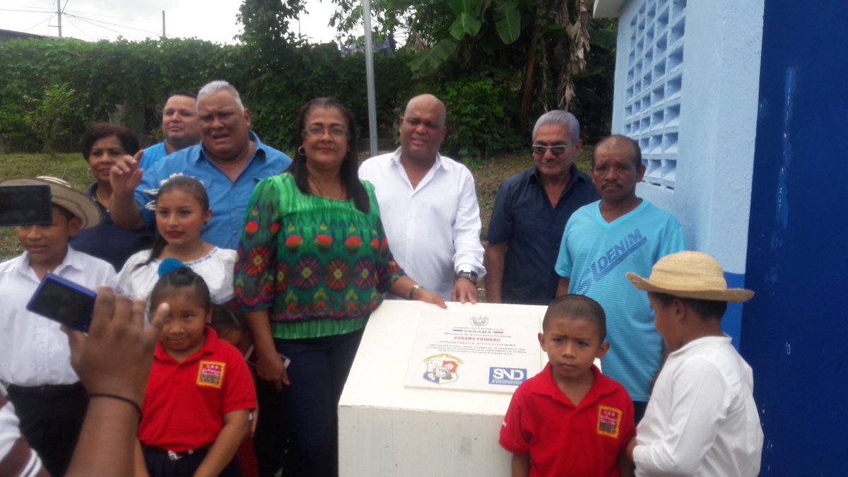 Inauguraciòn del proyecto de agua potable en el sector Las Zanguengas, del corregimiento de Herrera #LaChorrera @SNDPMA