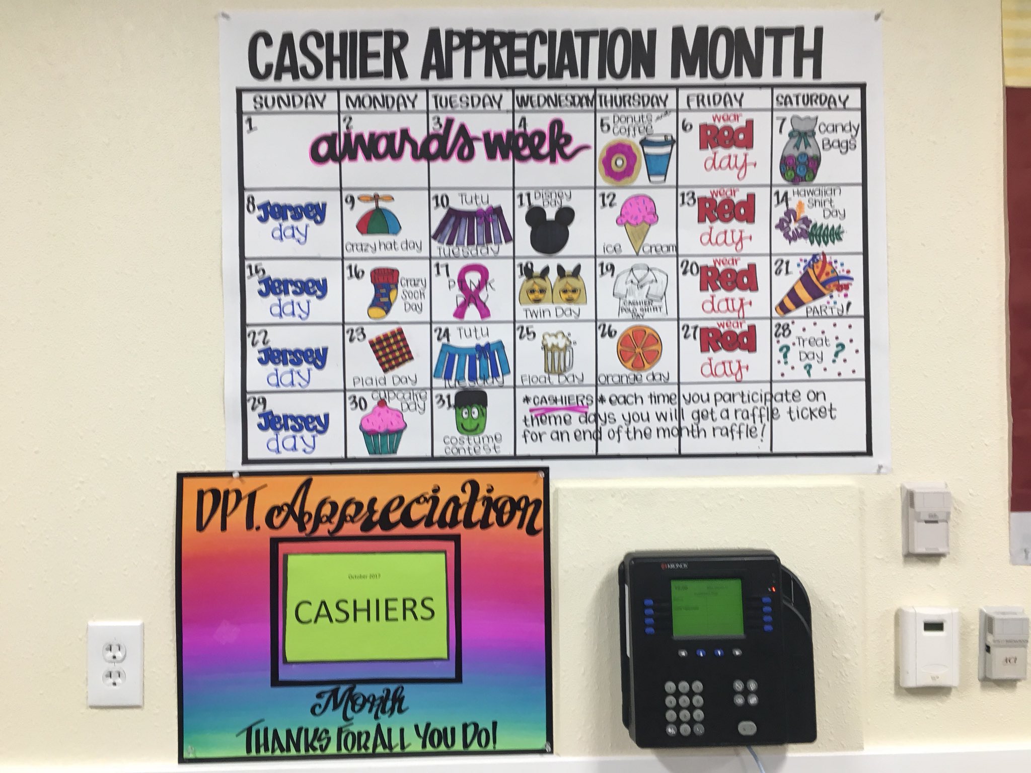 Fullerton 6893 on Twitter: "Cashier appreciation festivities from this