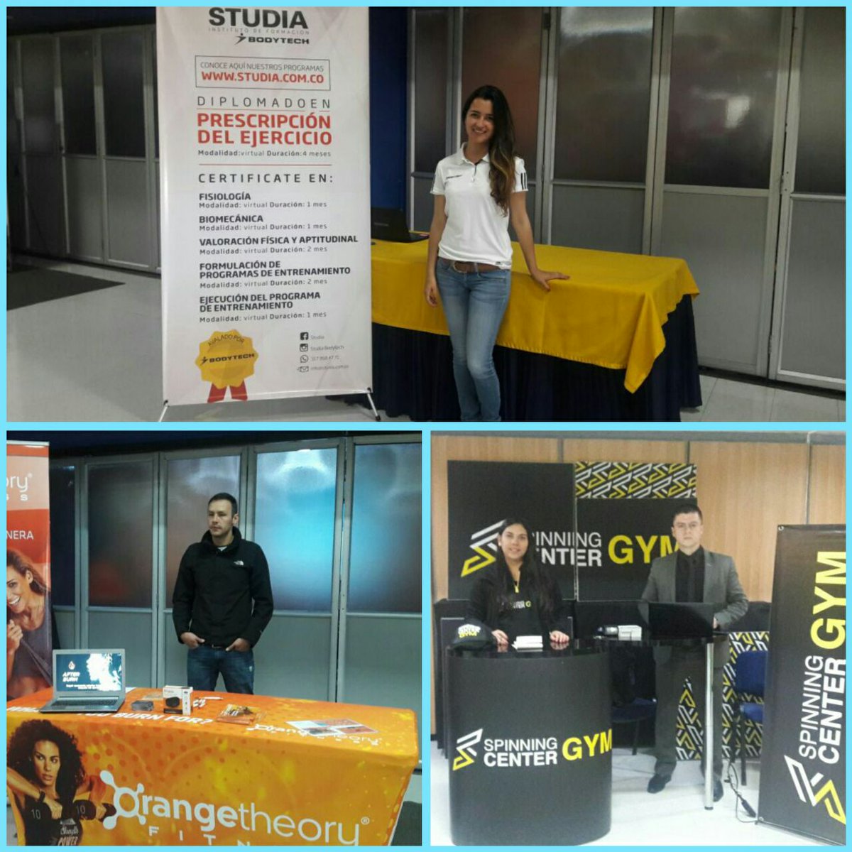 En este momento los expositores de Orange Theory, Spinning Center Gym y Bodytech hacen su intervención.