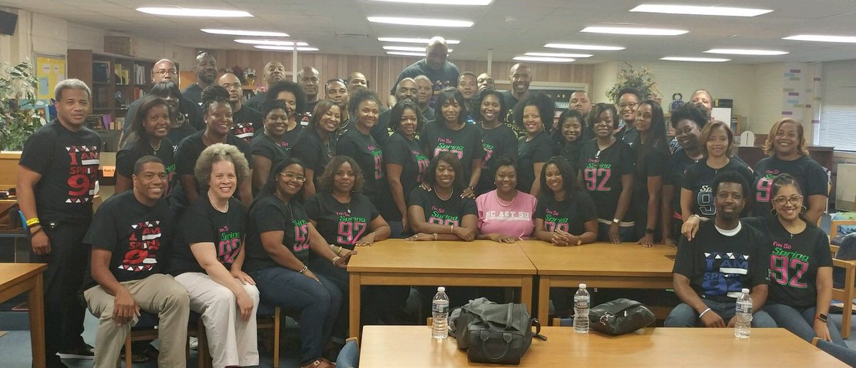 WashEleGCS's tweet image. Greek Alumni from @ncatsuaggies supporting our school! #etachapter #spring92 #42againstallodds