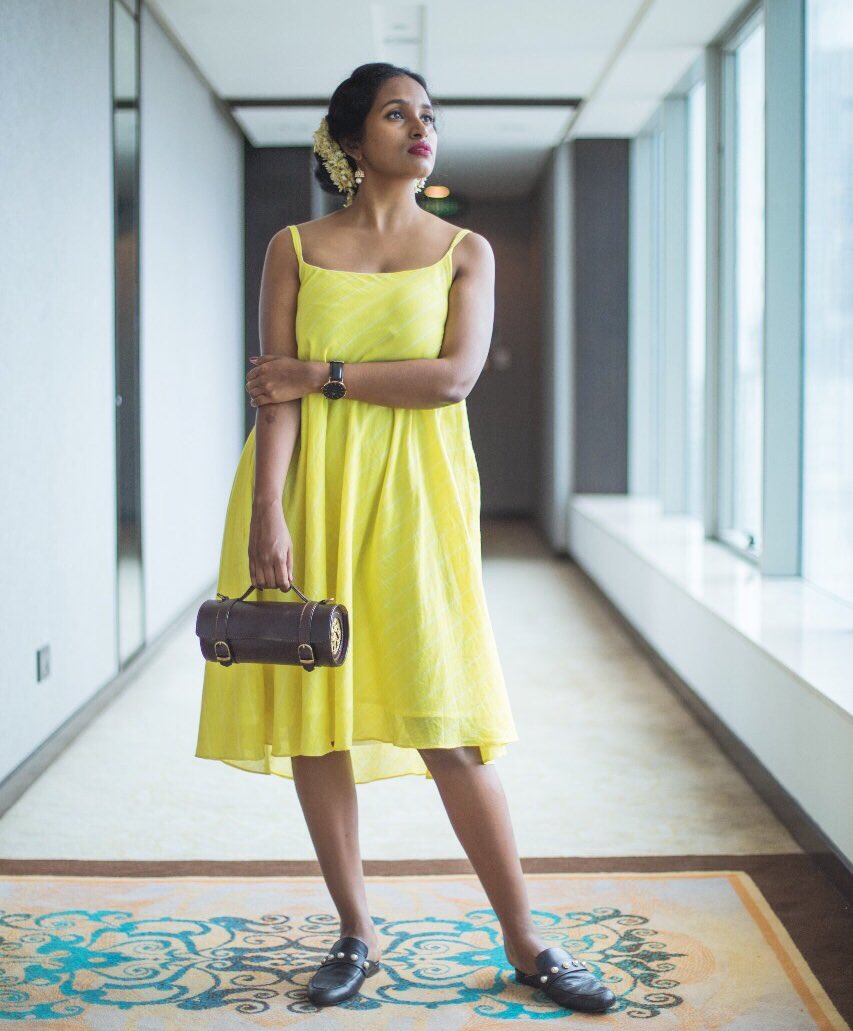 VinithaShetty's tweet photo. #SwarangDesigns Bags and @myaureole dresses will be at 'The Vintage Garden' tomorrow and day after, in Bandra ! From 11-8pm. https://t.co/MzD2DH5tYd